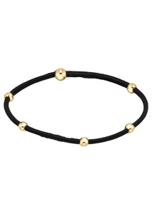 "e"ssentials Hair Tie Bracelet - Onyx