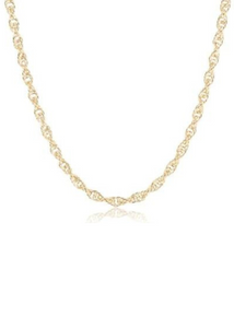 17" Choker Rope Chain - Gold