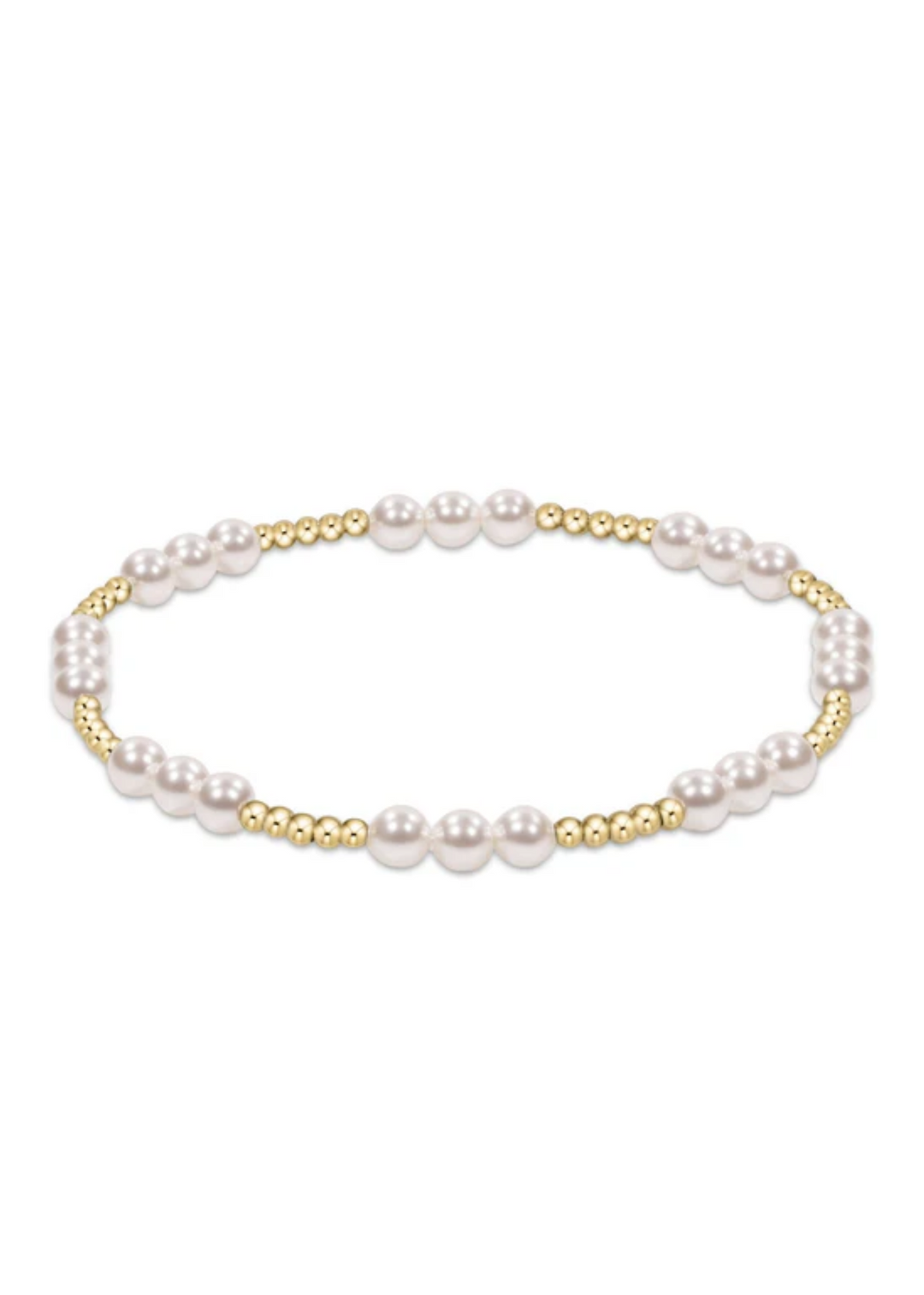 enewton designs Classic Joy Pattern 4mm Bead Bracelet - Pearl