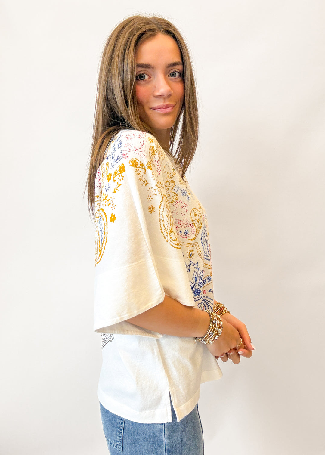 Free People Heirloom Printed Tee