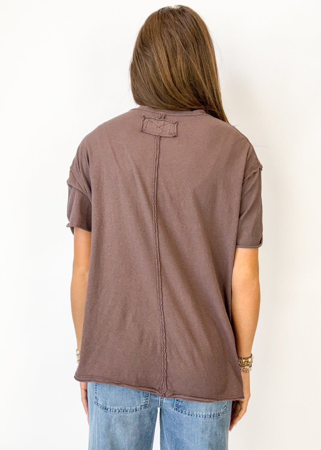 Free People Nina Tee - Mochaccino