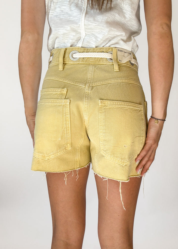 Free People Moxie Shorts - Whipped Butter