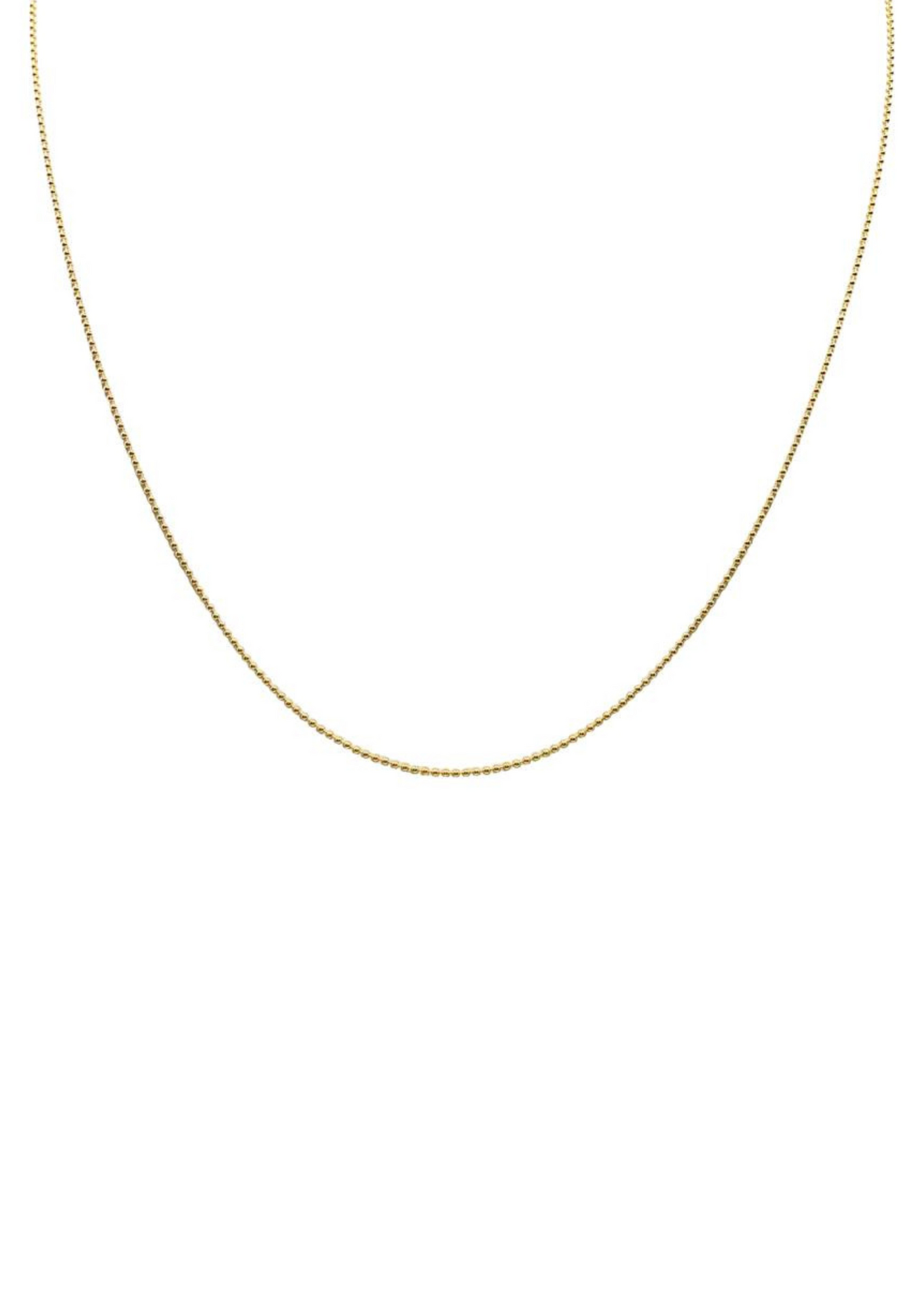 18" Goddess Charm Bar Ball Chain - Gold