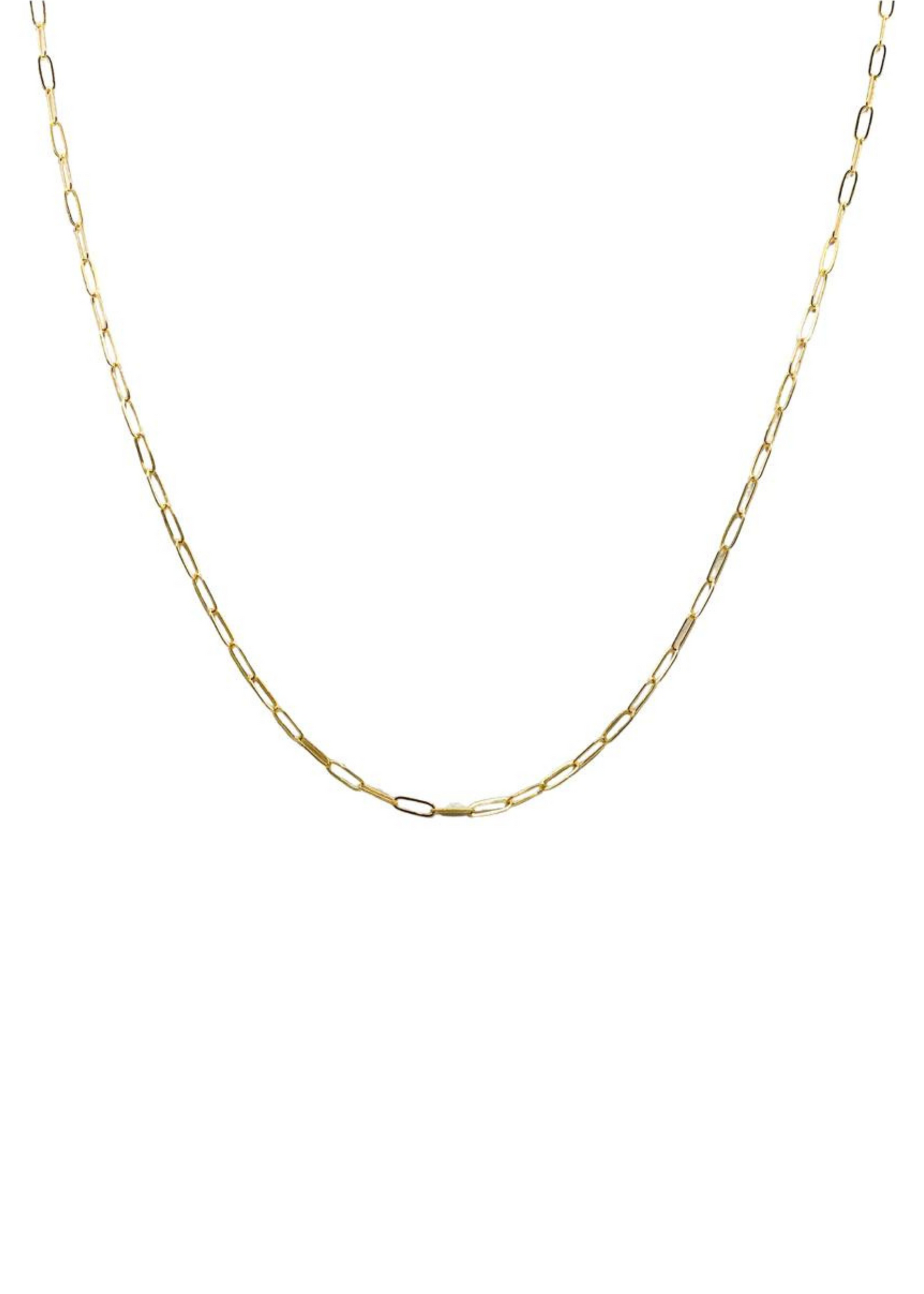 Allison Avery  18" Goddess Charm Bar Link Chain - Gold