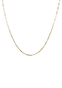 18" Goddess Charm Bar Link Chain - Gold