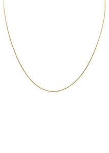 18" Goddess Charm Bar Ball Chain - Gold
