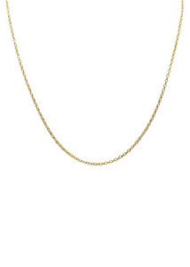 Allison Avery  18" Goddess Charm Bar Cable Chain - Gold