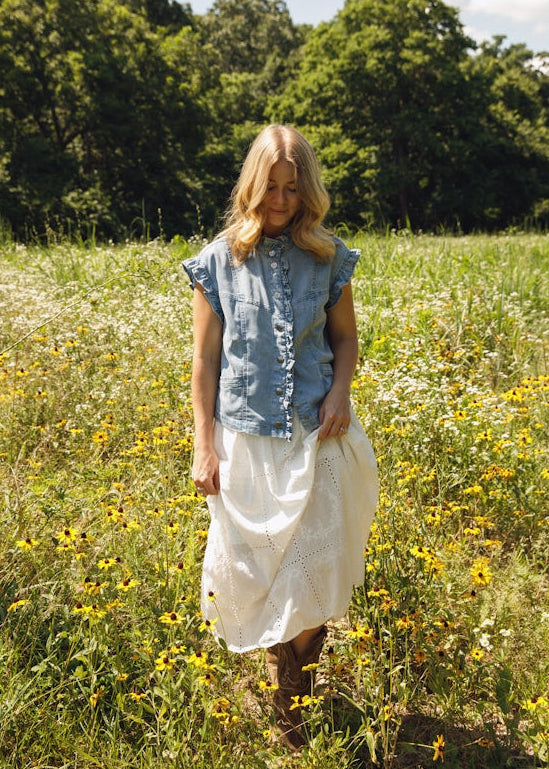 Danielle Denim Button Down
