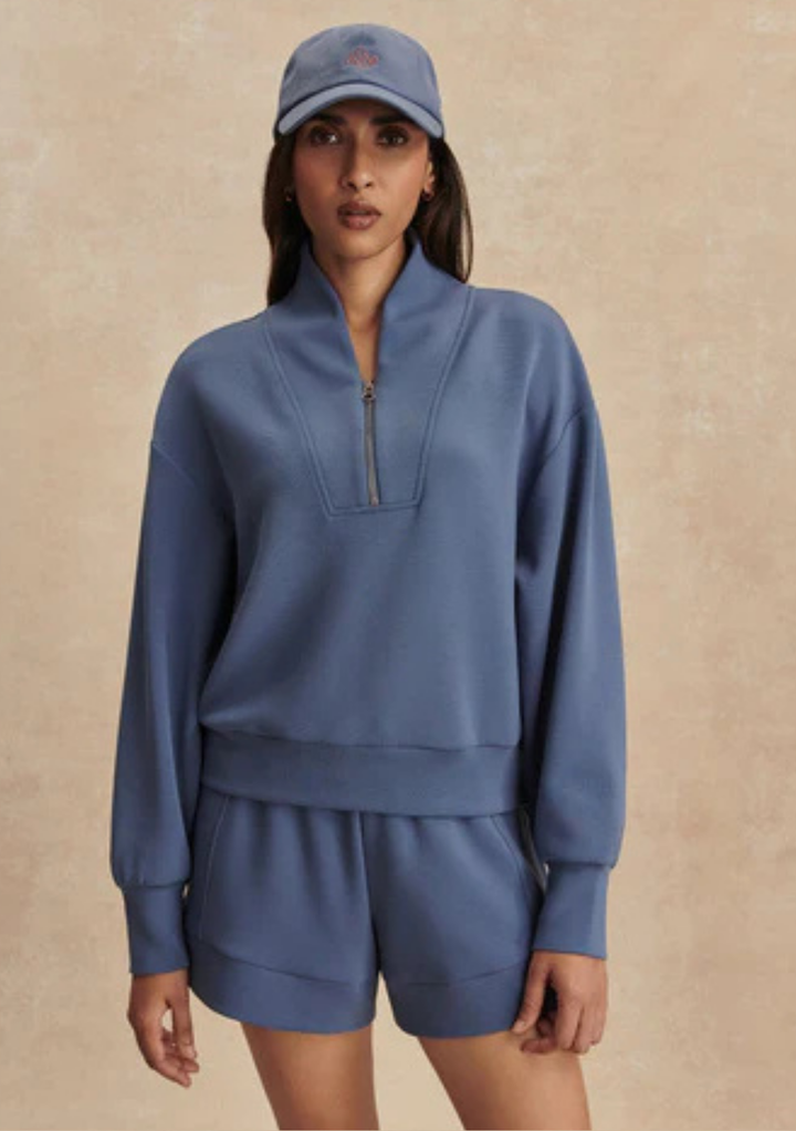 Varley Davidson Sweatshirt - Bijou Blue