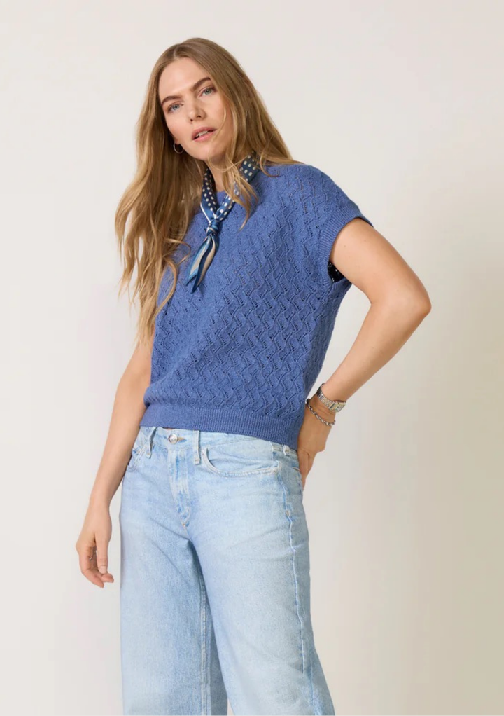 Varley Manae Pointelle Knit Top