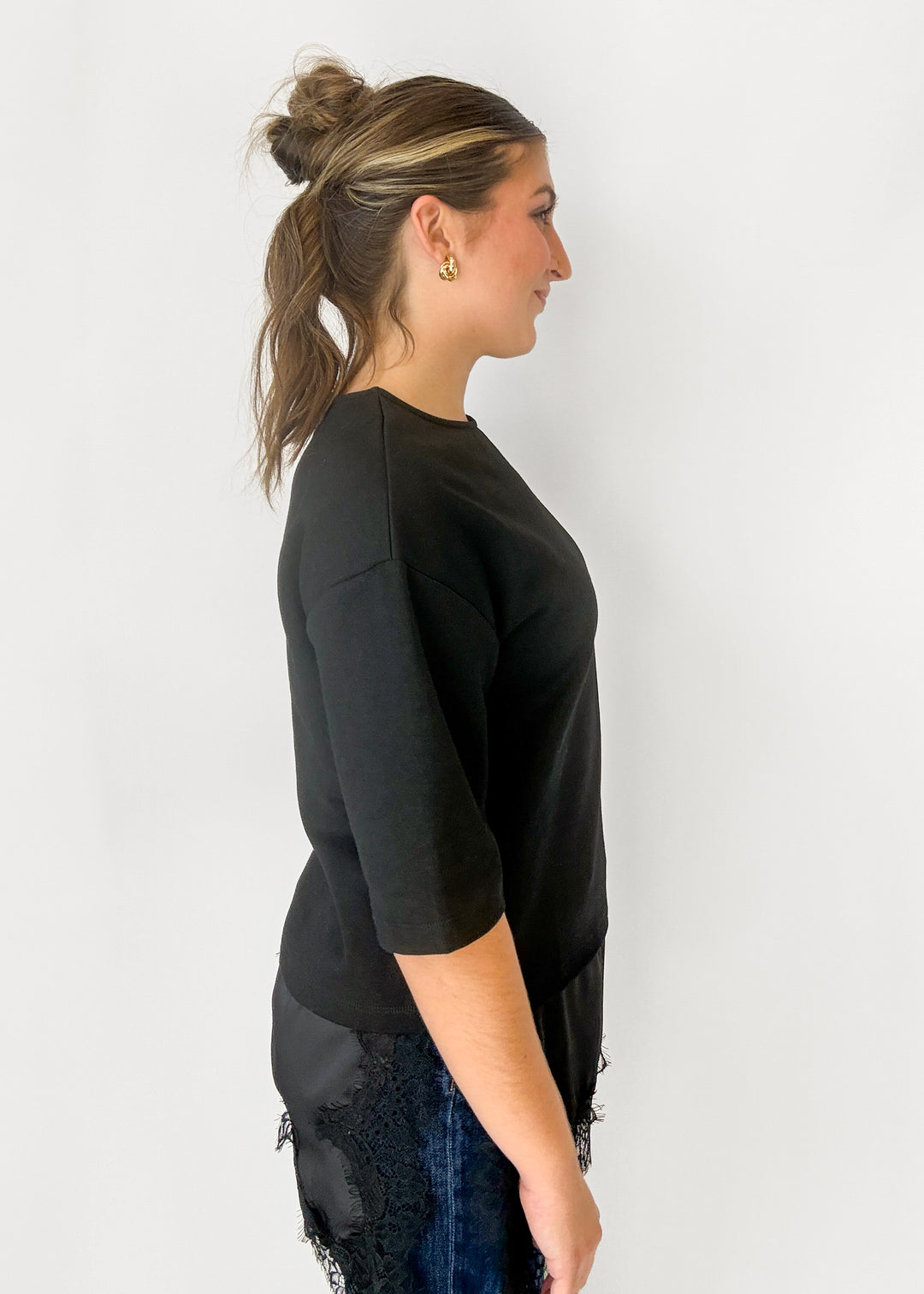 Diana Lace Top - Black