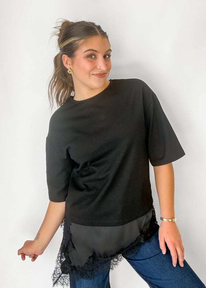 Diana Lace Top - Black