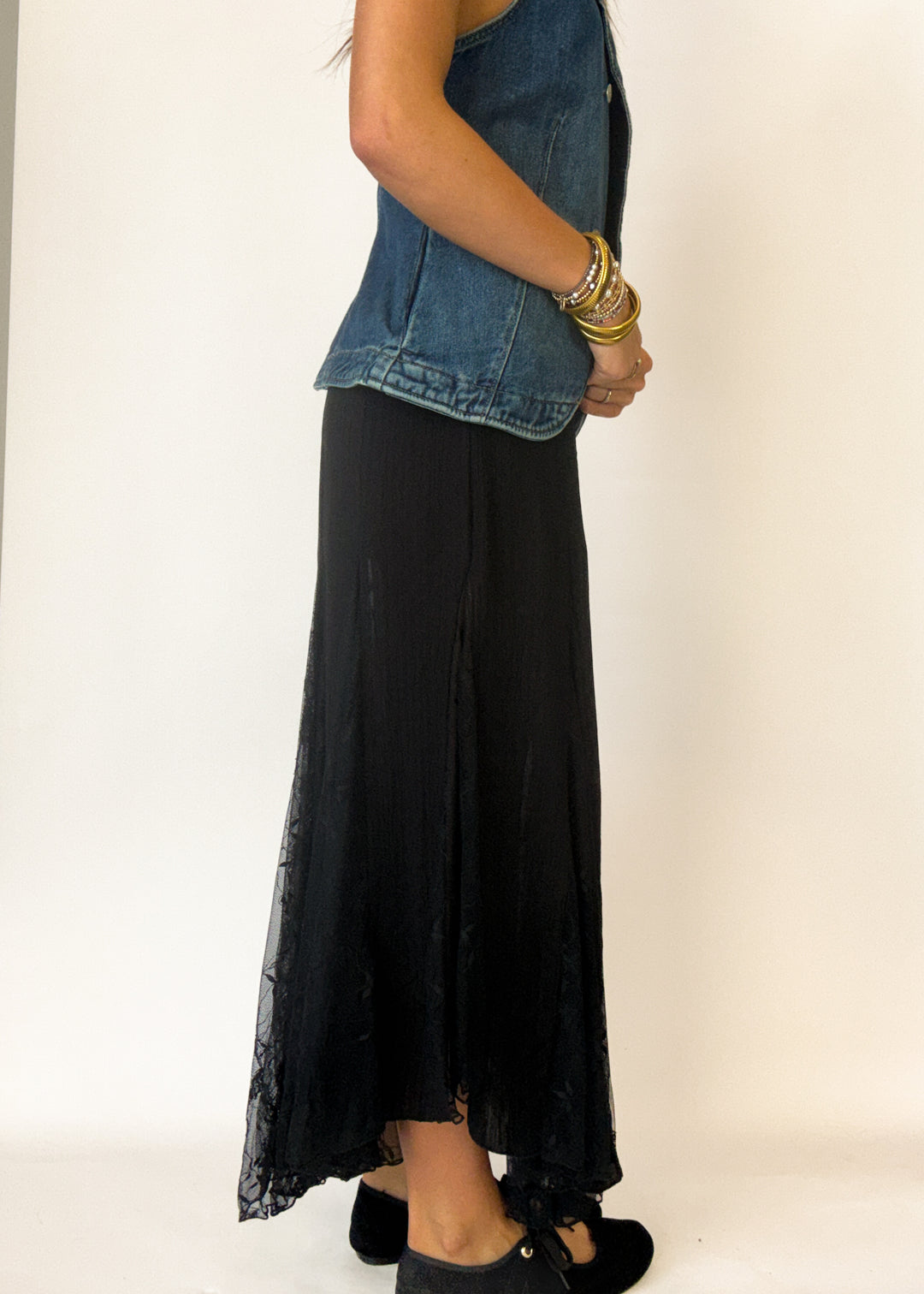 Free People Nice to Meet You Slip Skirt