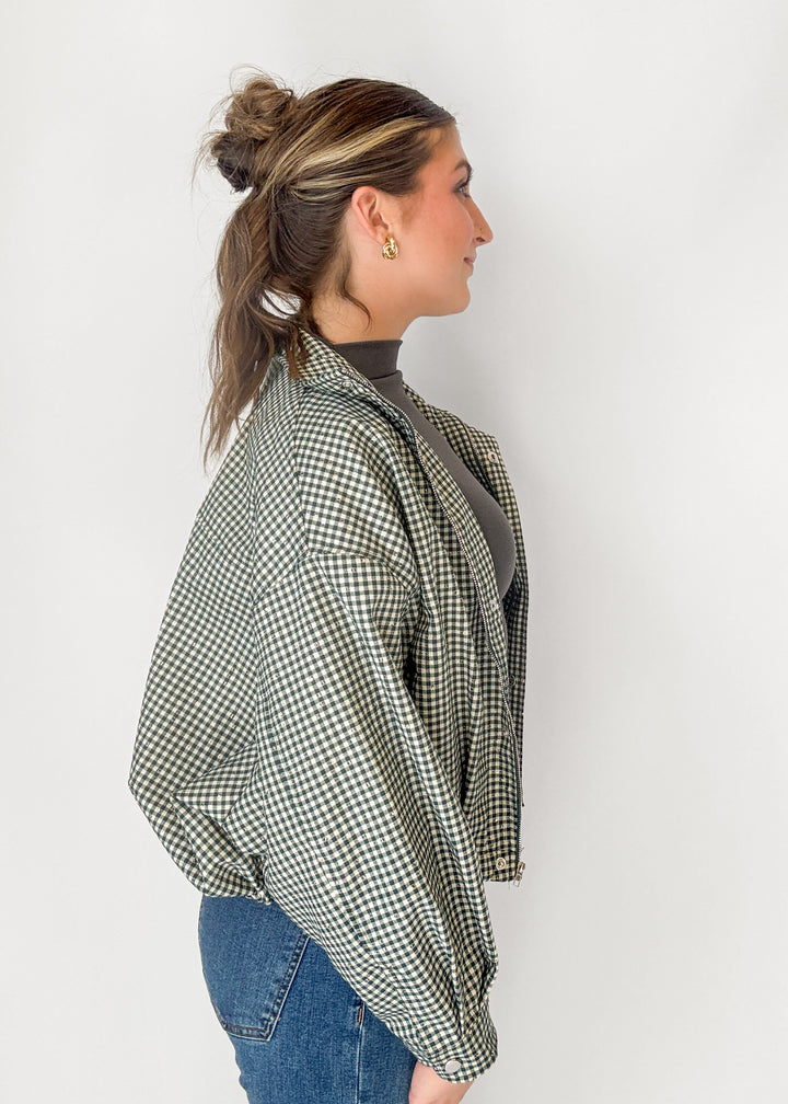 DJ Bomber Plaid Jacket