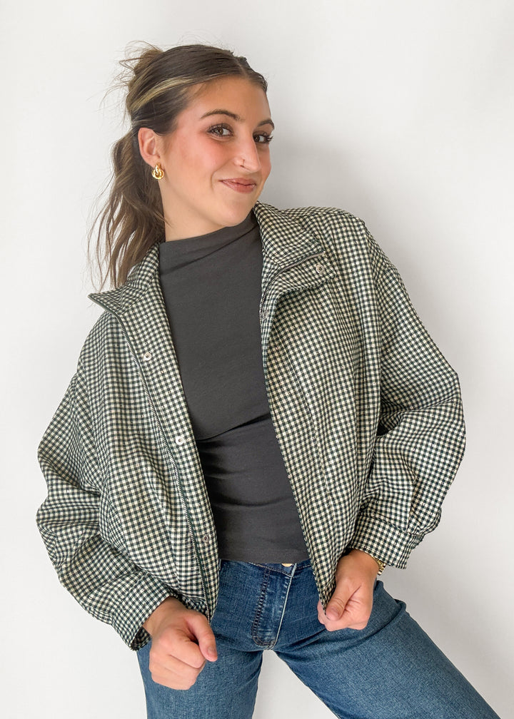 DJ Bomber Plaid Jacket