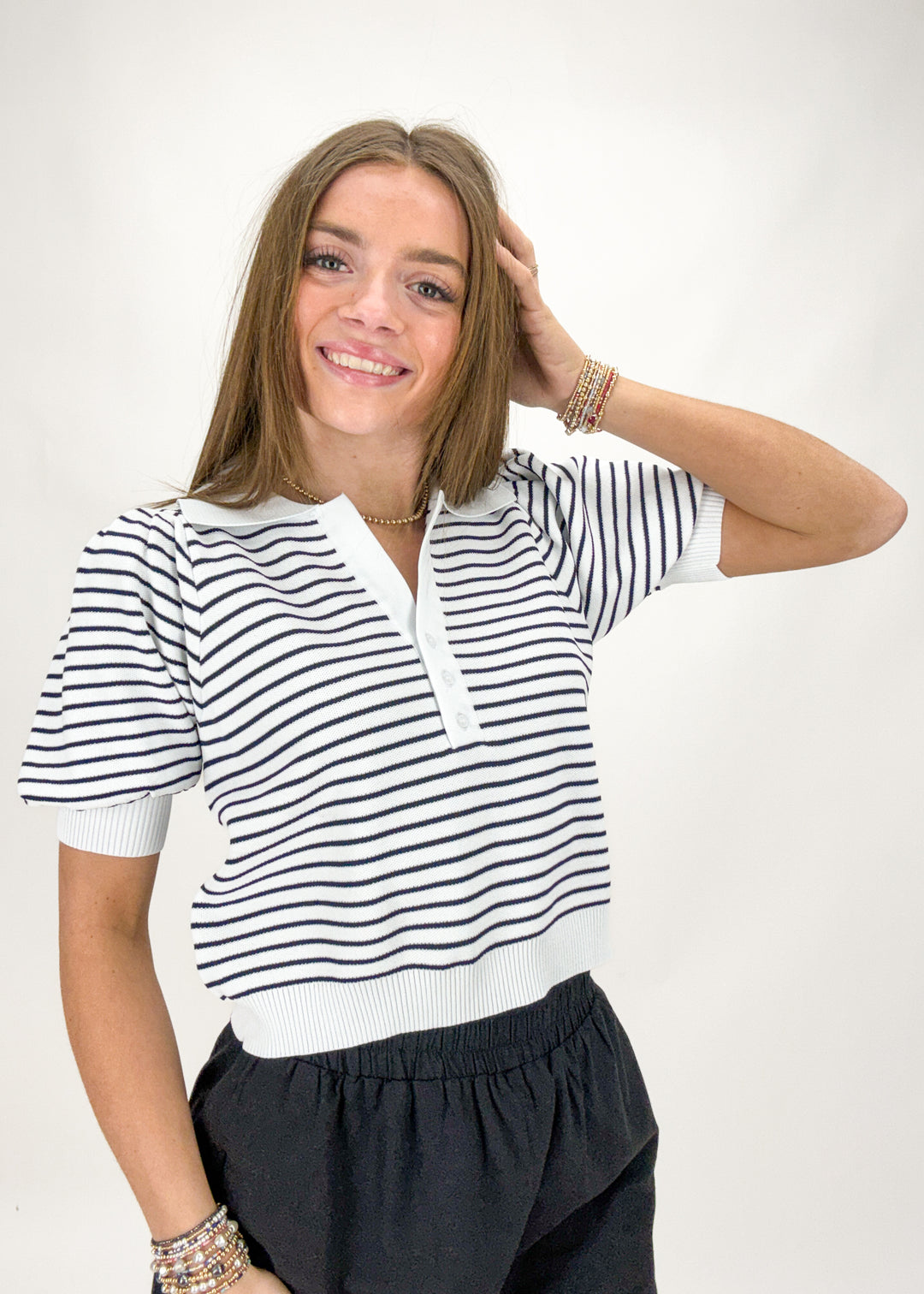 Megan Striped Top