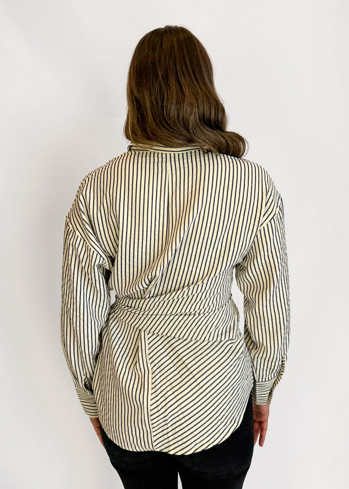 Nova Striped Twist Button Down