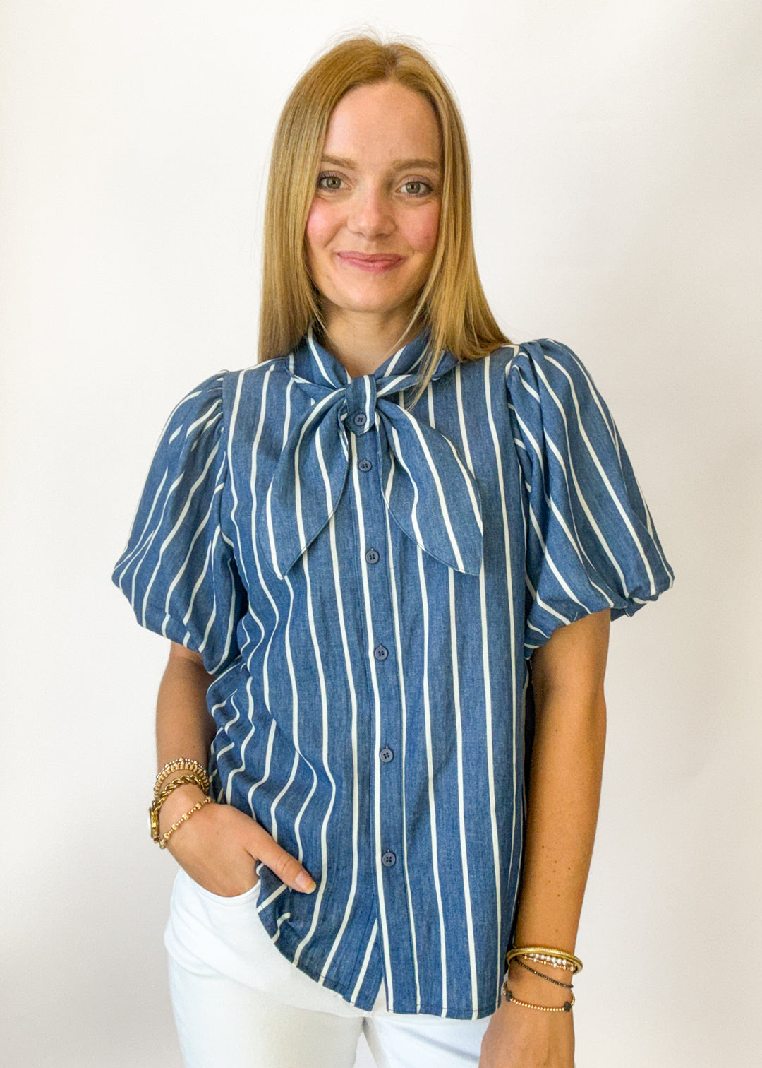 Indie Striped Button Down