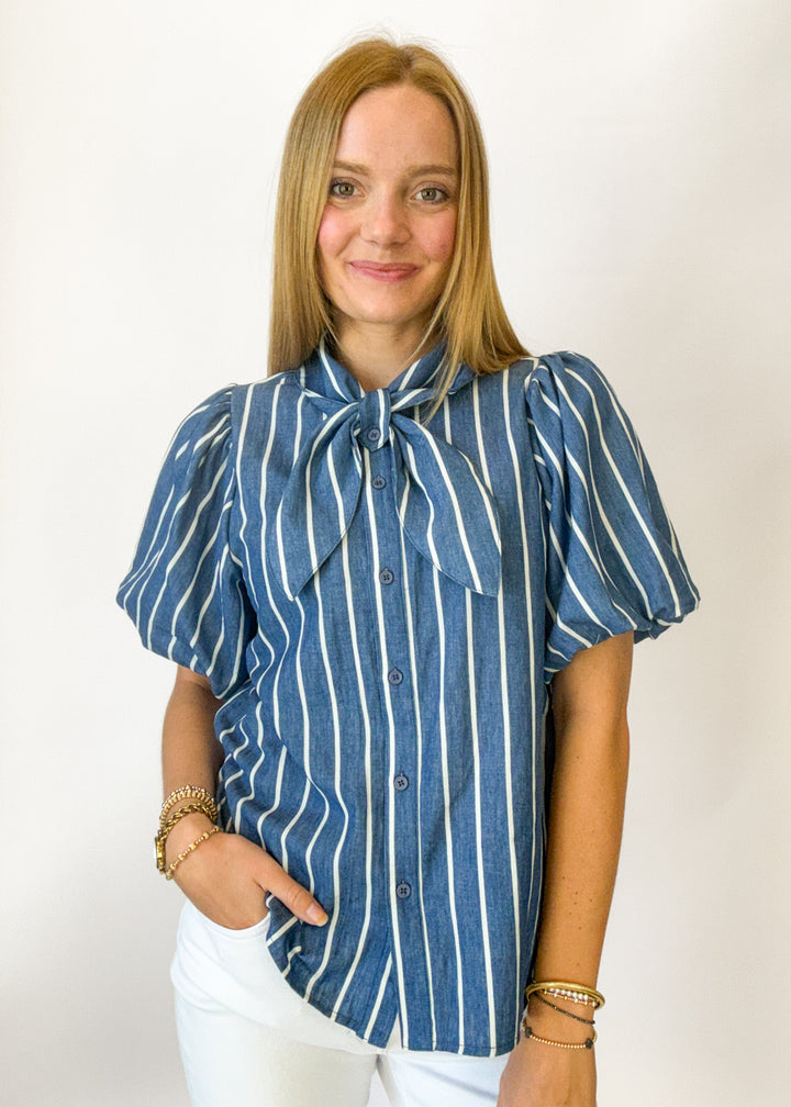 Indie Striped Button Down