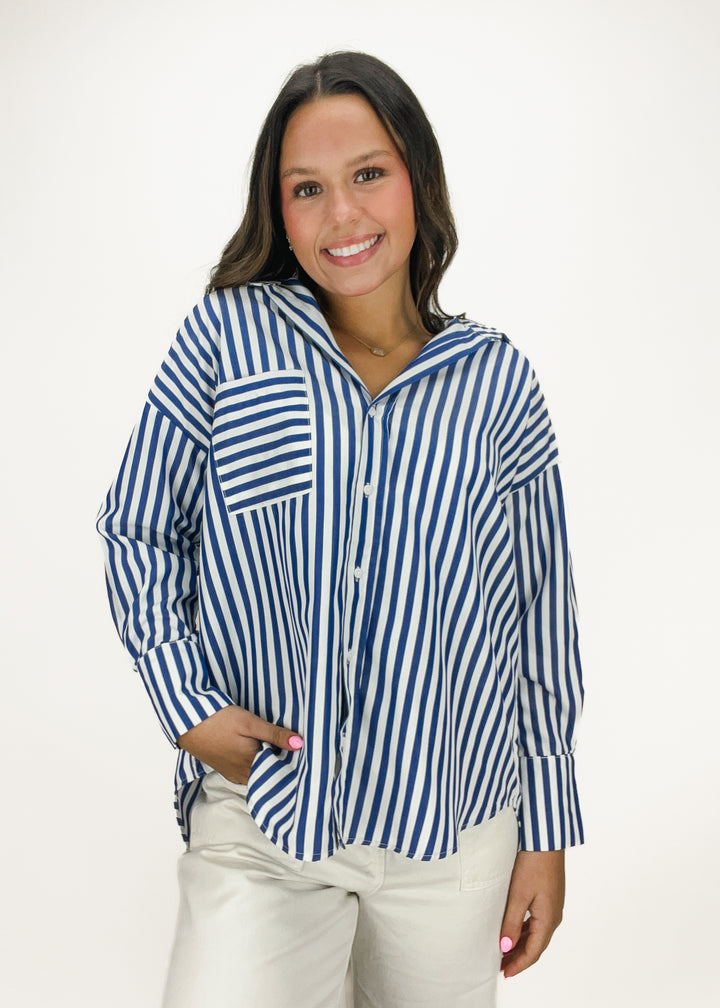 Collins Striped Button Down