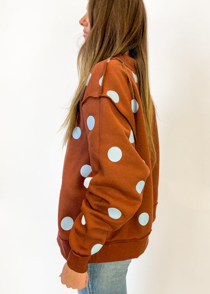 Good Day 2-Sided Mock Neck Sweatshirt