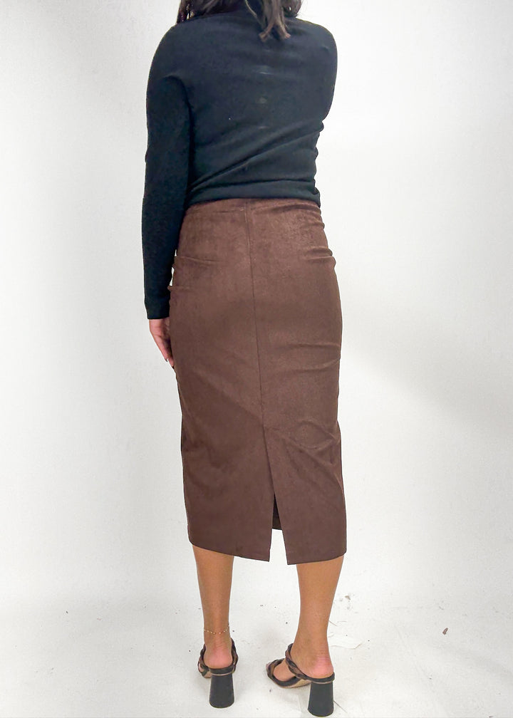 Dolce Cabo Asher Suede Maxi Skirt