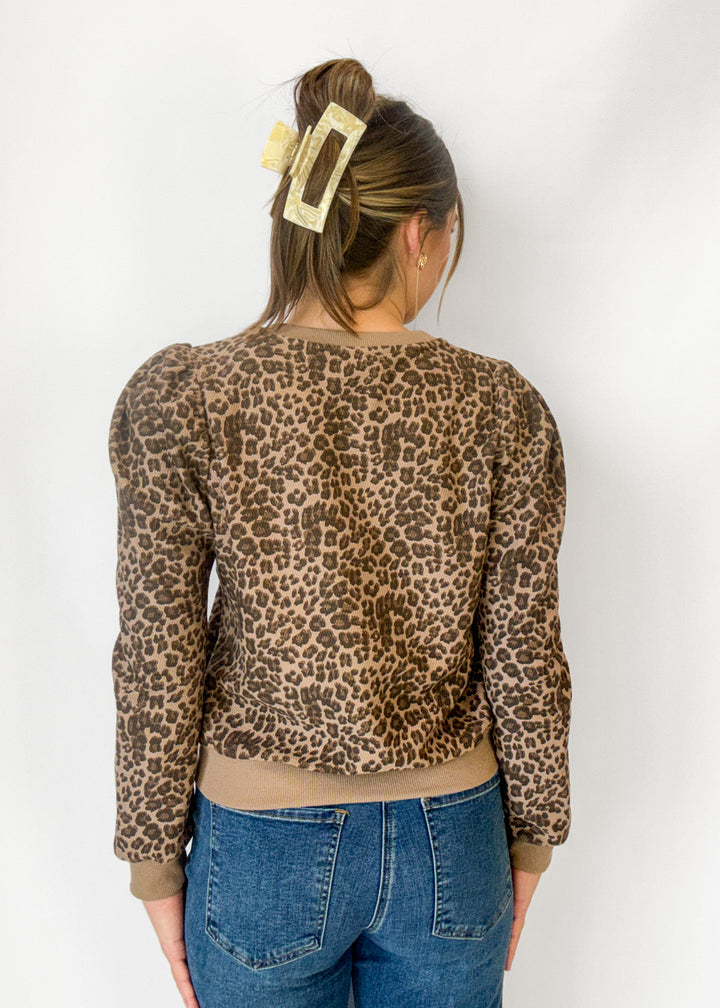 Kim Textured Leopard Top