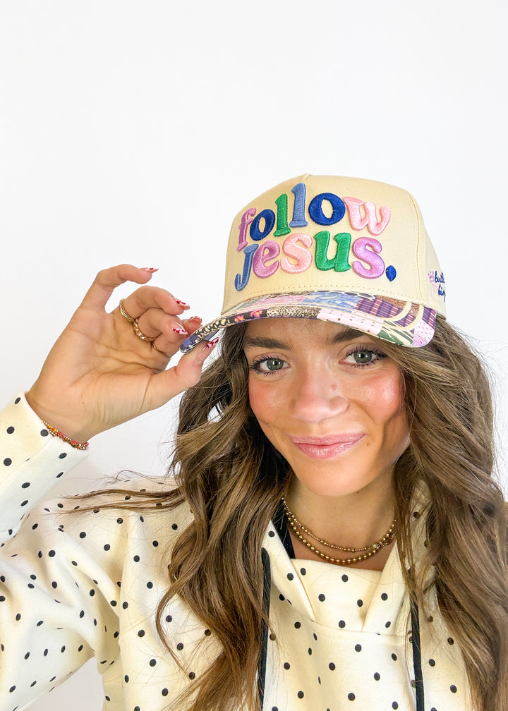 Colorful Follow Jesus Hat