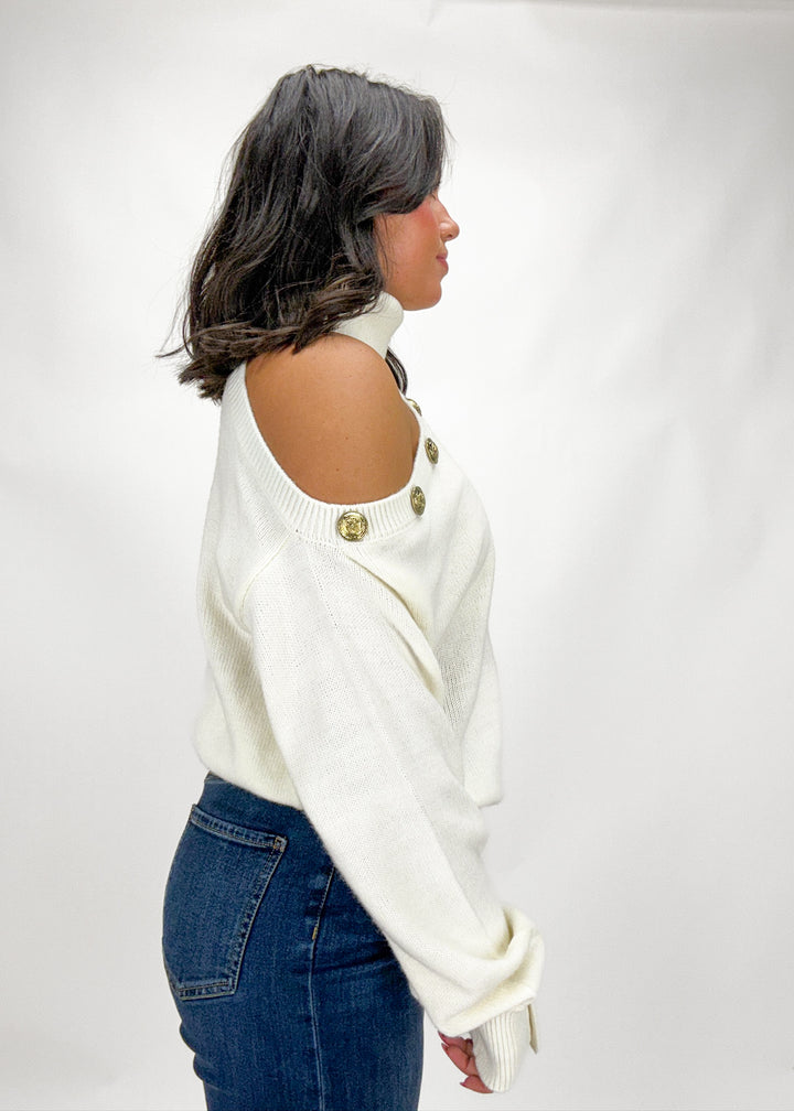 Elan Andrea Mock Neck Sweater
