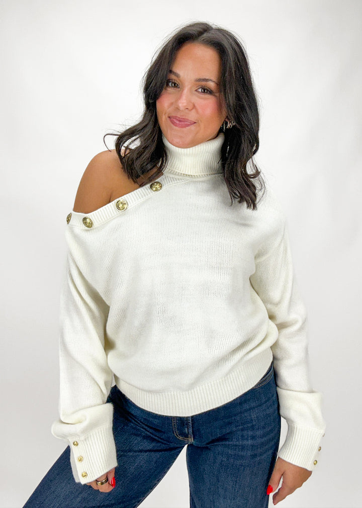 Elan Andrea Mock Neck Sweater