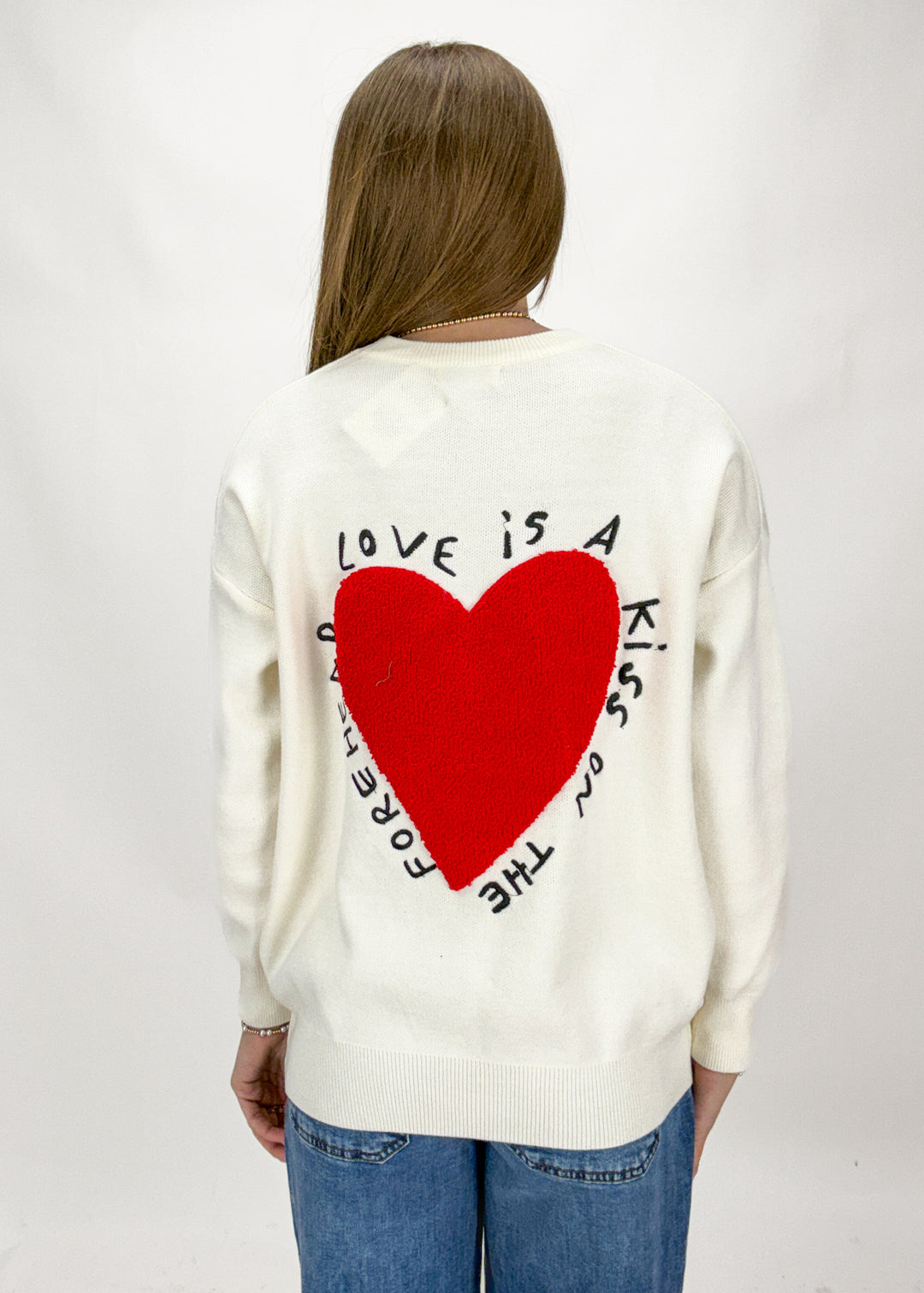 Kiss on the Forehead Sweater - Cream