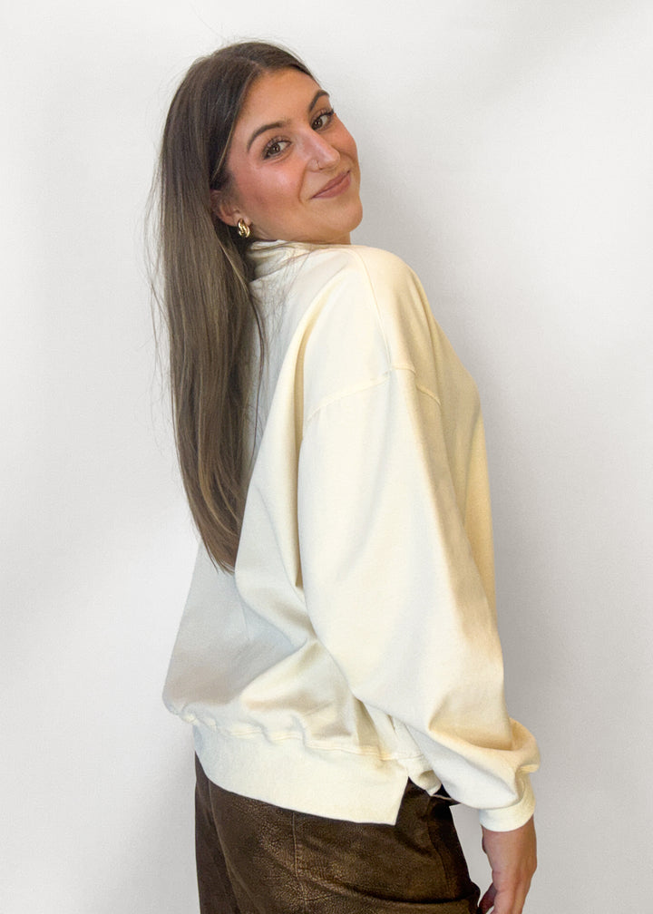 Claire Mock Neck Sweatshirt