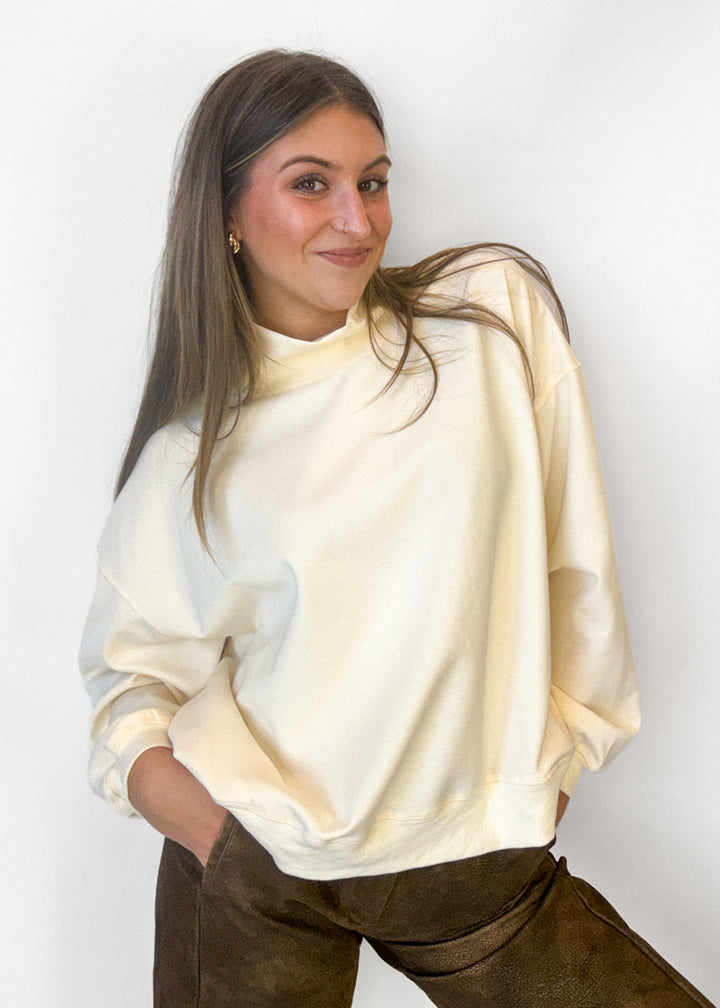 Claire Mock Neck Sweatshirt