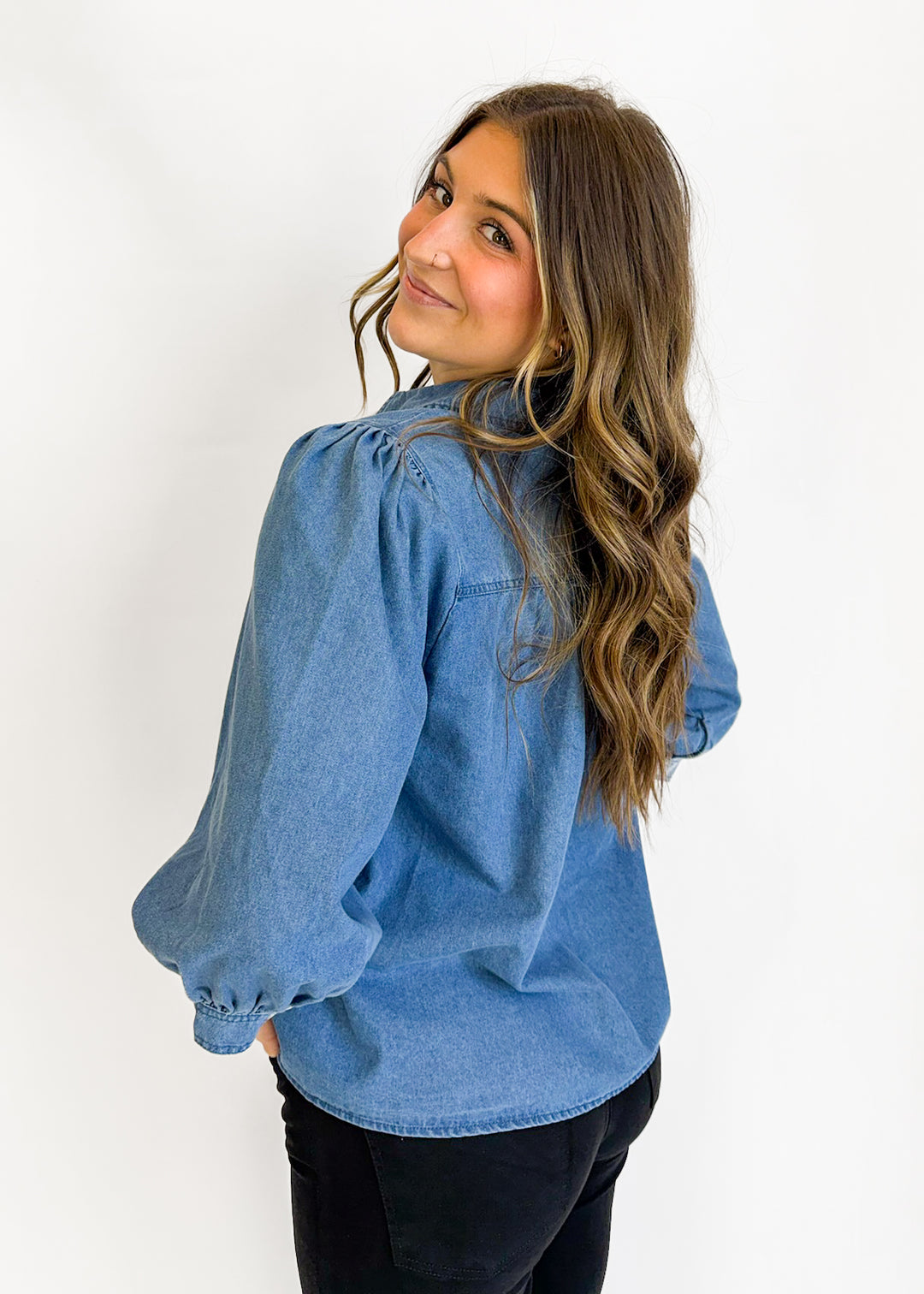 Dylan Denim Top