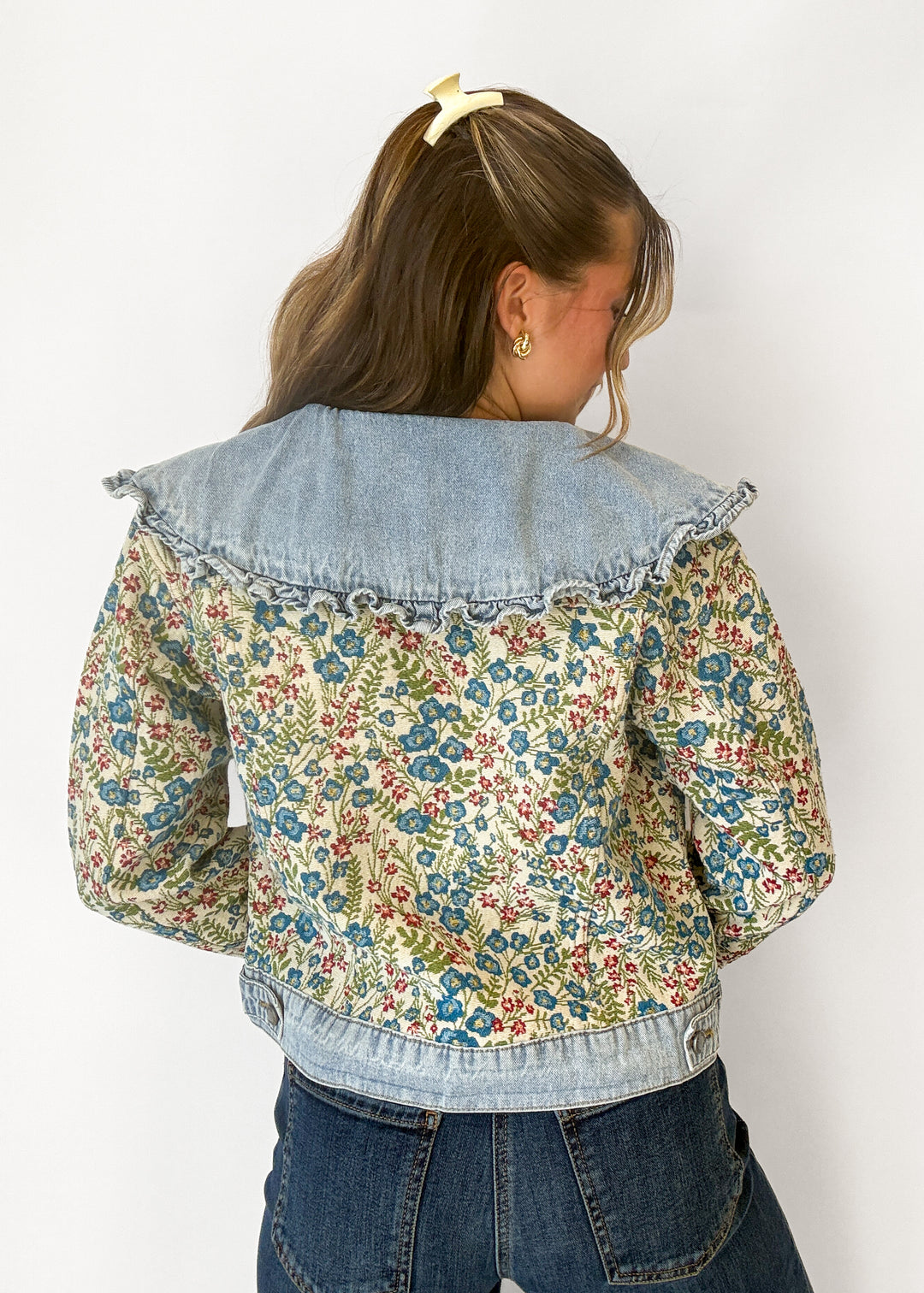 Elle Vintage Embroidered Denim Jacket