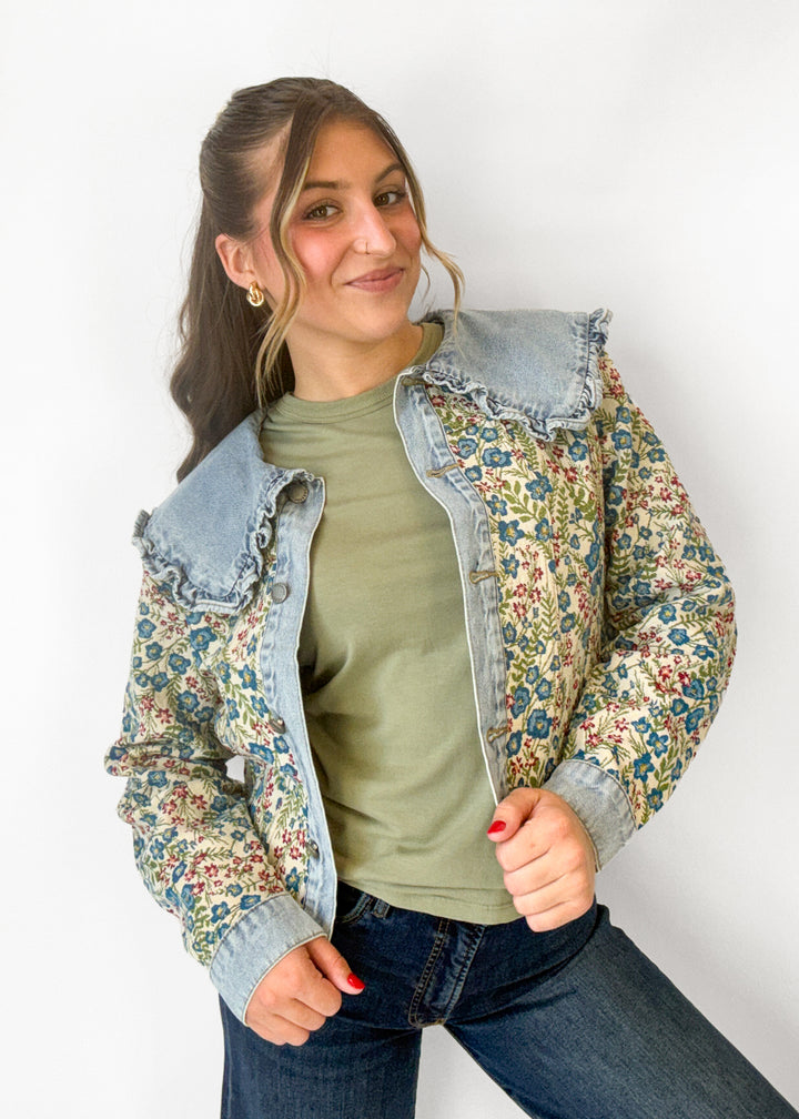 Elle Vintage Embroidered Denim Jacket