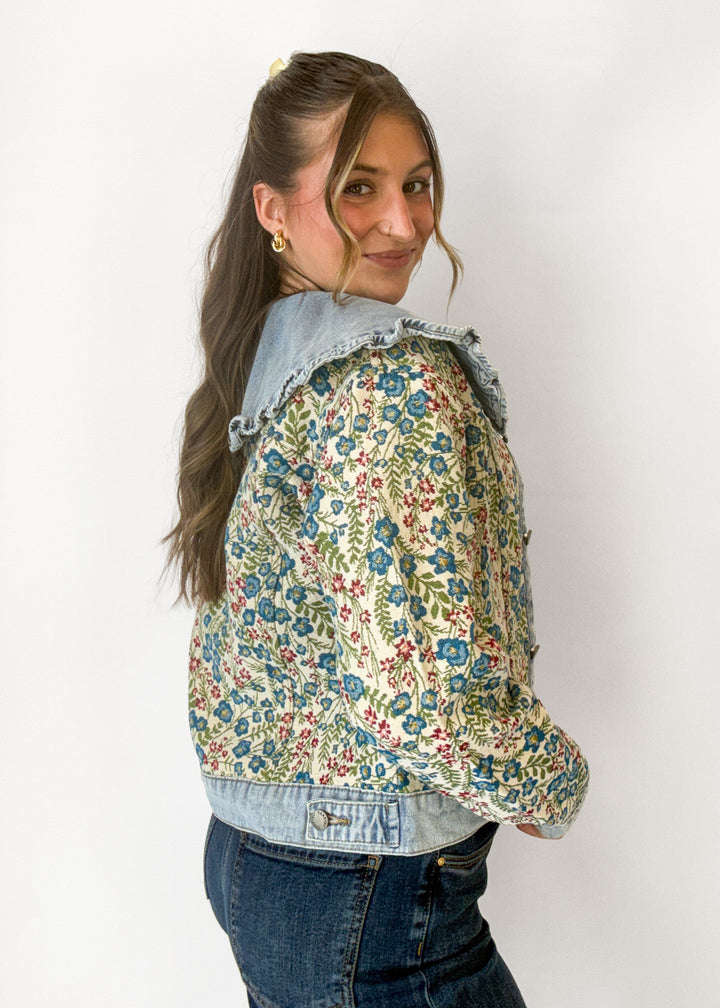 Elle Vintage Embroidered Denim Jacket