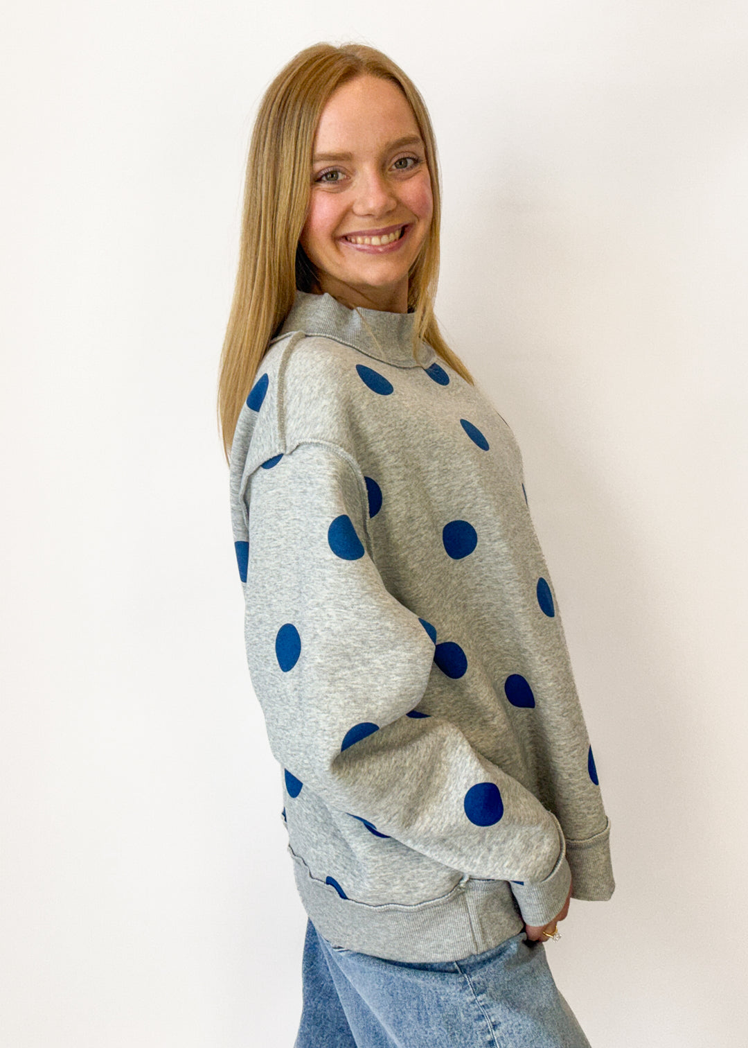 WRSHIP 2-Sided Mock Neck Sweatshirt