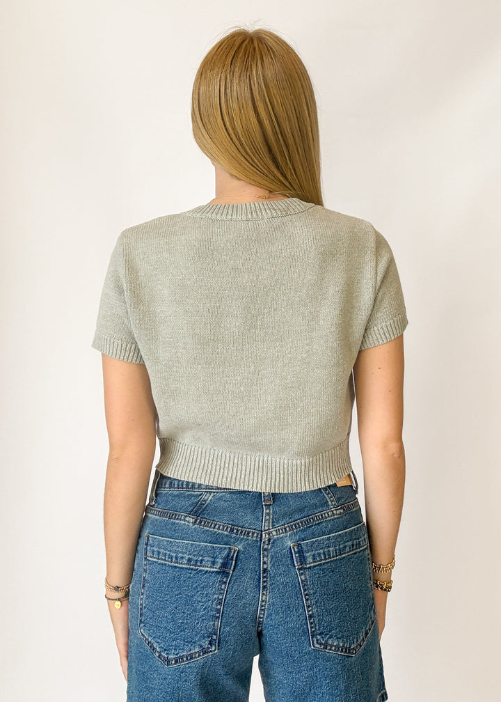 Teddy Flag Sweater Tee