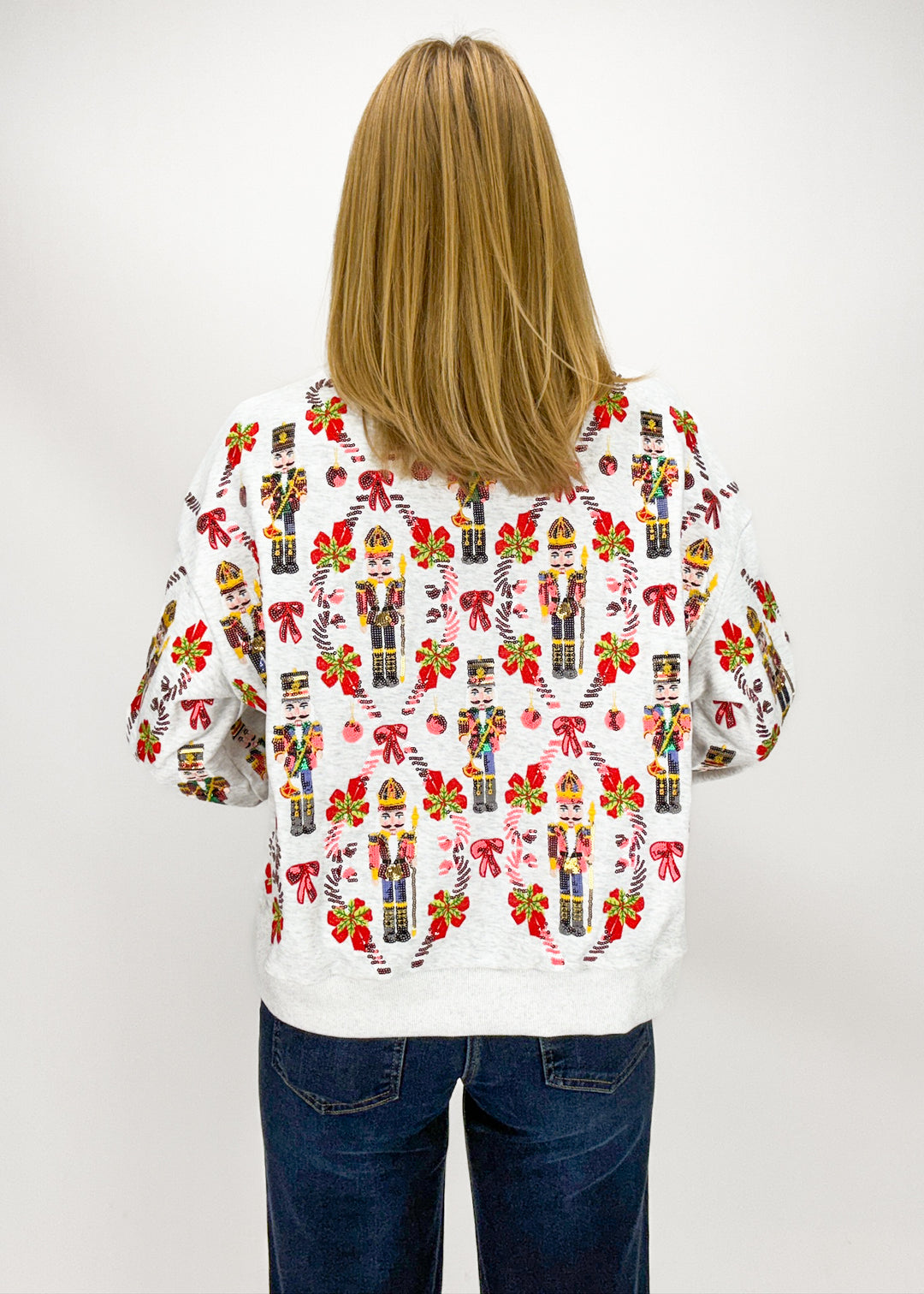 Queen of Sparkles Nutcracker & Candy Cane Sweatshirt