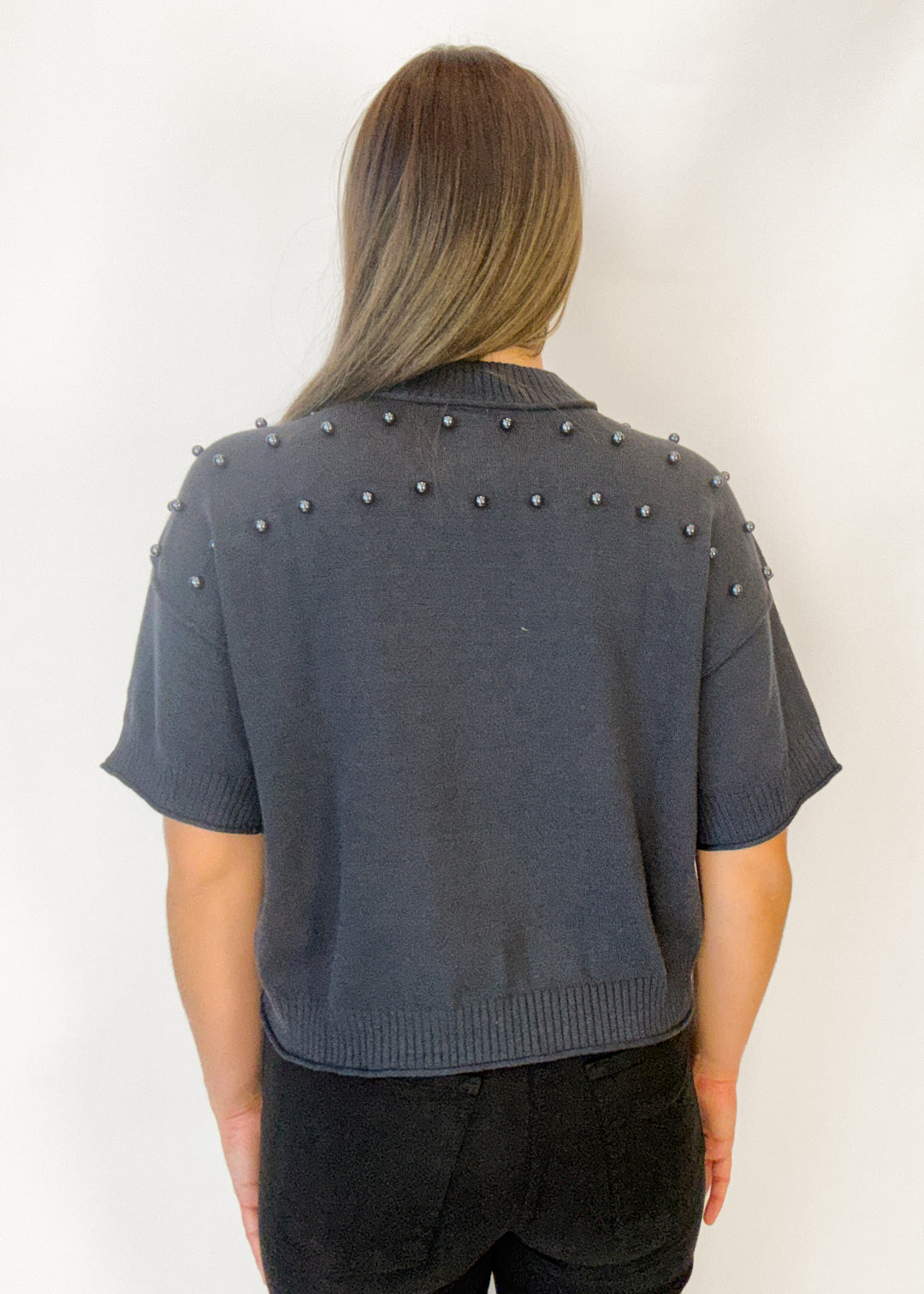 Stephanie Pearl Crewneck Sweater