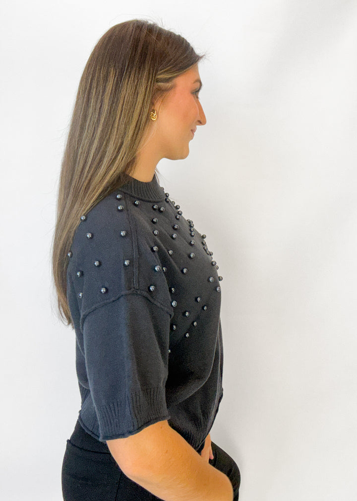 Stephanie Pearl Crewneck Sweater