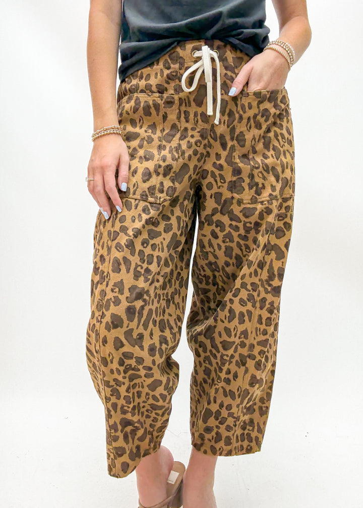 Allen Leopard Print Joggers