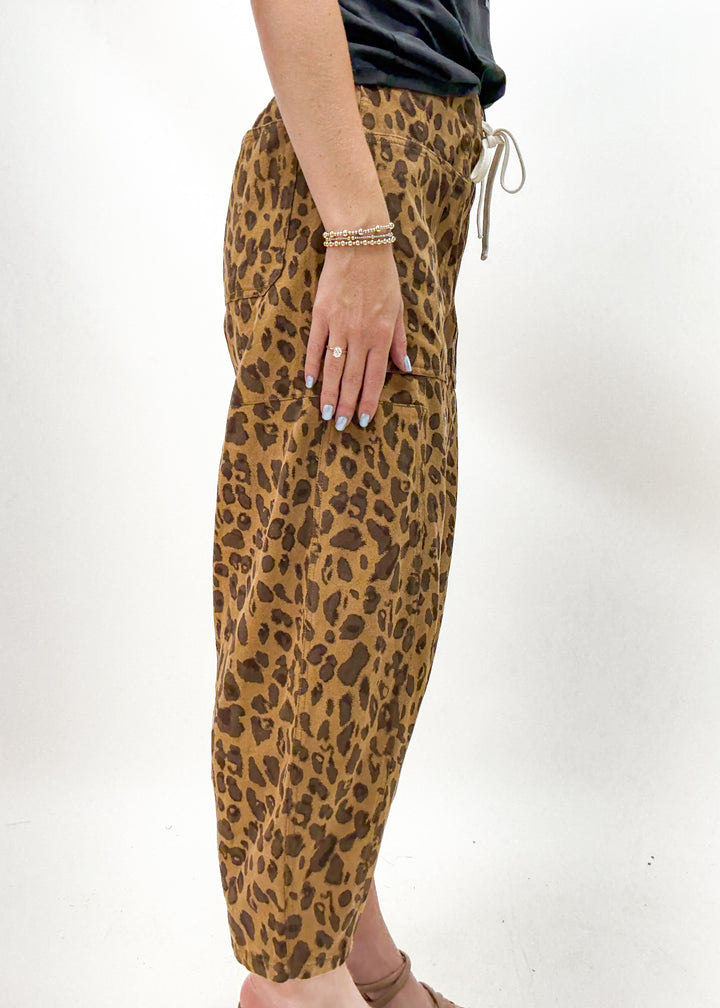 Allen Leopard Print Joggers