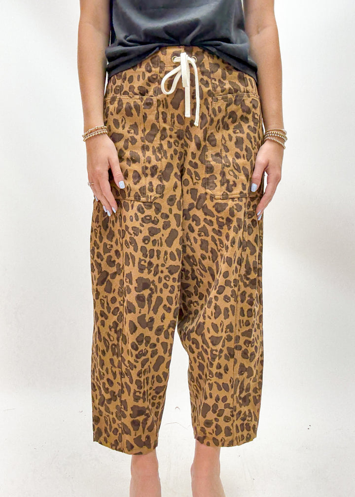 Allen Leopard Print Joggers