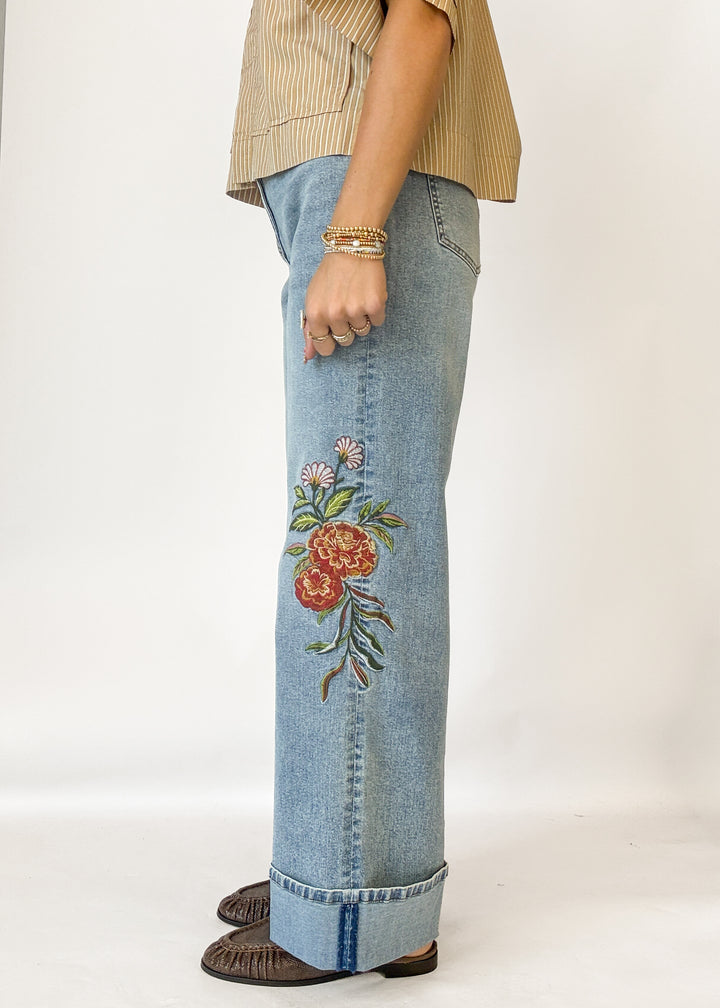 Miranda Floral Embroidered Jeans