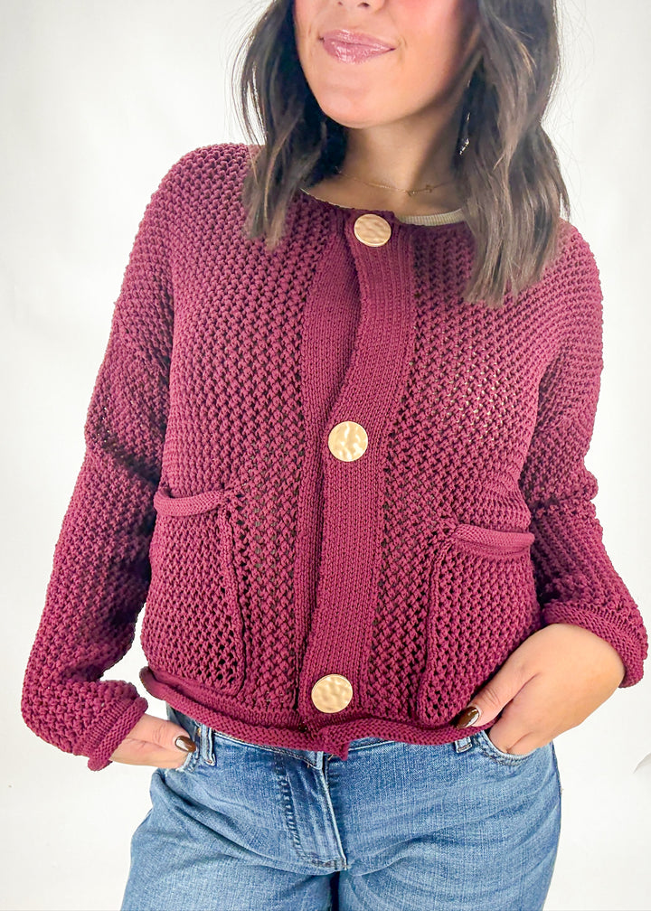 Catherine Button Front Cardigan