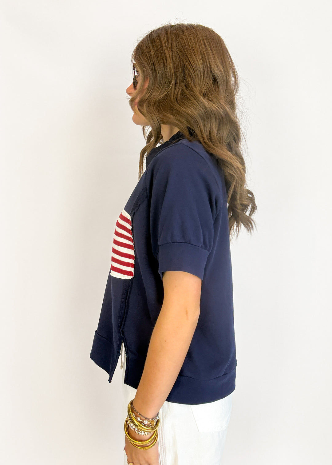 Caroline Flag Top