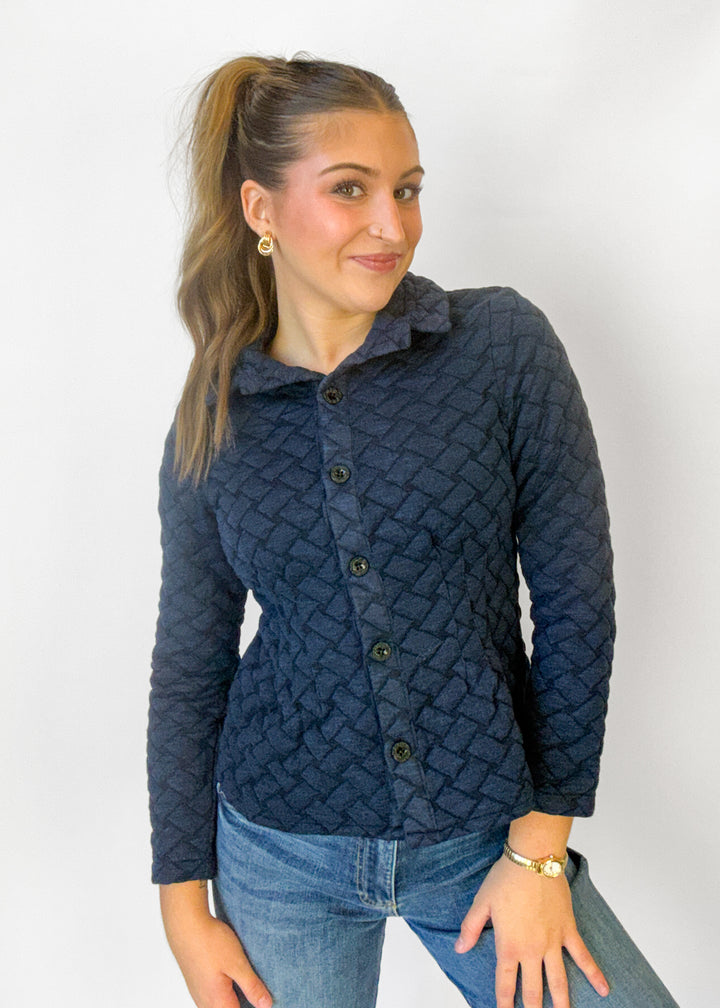 Natalie Quilted Button Down Jacket