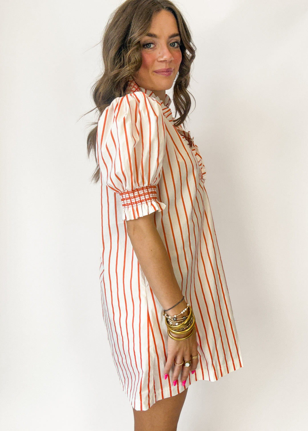 Scottie Striped Mini Dress